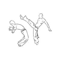 capoeira vector schets