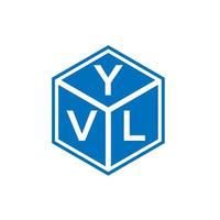 yvl brief logo ontwerp op witte achtergrond. yvl creatieve initialen brief logo concept. yvl brief ontwerp. vector