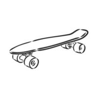 skateboard vector schets