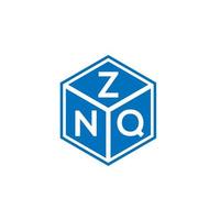 znq brief logo ontwerp op witte achtergrond. znq creatieve initialen brief logo concept. znq brief ontwerp. vector