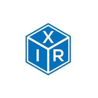 xir brief logo ontwerp op witte achtergrond. xir creatieve initialen brief logo concept. xir brief ontwerp. vector