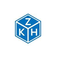 zkh brief logo ontwerp op witte achtergrond. zkh creatieve initialen brief logo concept. zkh brief ontwerp. vector