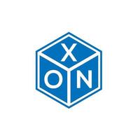 xon brief logo ontwerp op witte achtergrond. xon creatieve initialen brief logo concept. xon brief ontwerp. vector