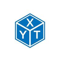 xyt brief logo ontwerp op witte achtergrond. xyt creatieve initialen brief logo concept. xyt brief ontwerp. vector