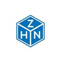 zh brief logo ontwerp op witte achtergrond. zhn creatieve initialen brief logo concept. zhn brief ontwerp. vector