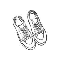 sneakers vector schets