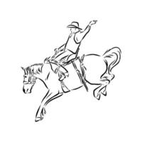 rodeo vector schets