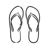 teenslippers vector schets