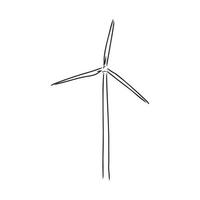 wind generator vector schets