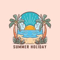 zomer strand vakantie illustratie vector