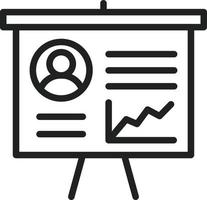 menselijke analyse lijn icoon vector