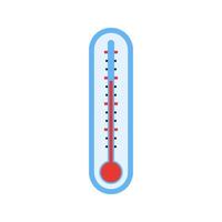 thermometer egale kleur pictogram vector
