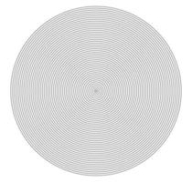 concentrisch cirkelelement. zwart-witte kleur ring. abstracte vectorillustratie voor geluidsgolf, zwart-wit afbeelding. vector