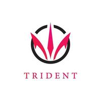 trident logo sjabloon vector pictogram