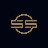 moderne letter ss luxe logo afbeelding ontwerp vector