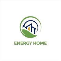 modern energiehuis logo-ontwerp vector