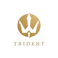 trident logo sjabloon vector pictogram