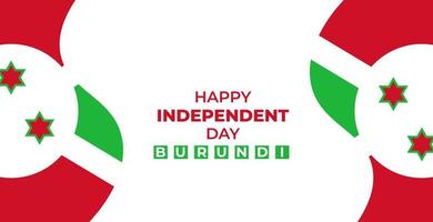 vectorillustratie van de dag van de onafhankelijkheid van Burundi. vector