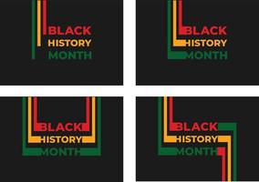 zwarte geschiedenis maand achtergrond. afro-amerikaanse geschiedenis of zwarte geschiedenismaand. jaarlijks gevierd in februari in de vs en canada. zwarte geschiedenis maand 2022 vector