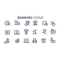 bancaire pictogrammen vector ontwerp