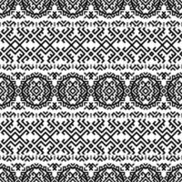 naadloze etnische patroon achtergrond textuur ontwerp vector in zwart witte kleur