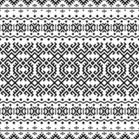 tribal etnische naadloze patronen achtergrond textuur ontwerp vector in zwart witte kleur