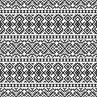 geometrische Azteekse naadloze etnische patroon textuur ontwerp vector in zwart witte kleur