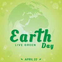 aarde dag leef groen vector