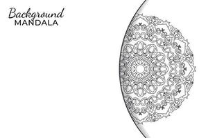 hand getekend Indiase ornament mandala op achtergrondstijl. vector