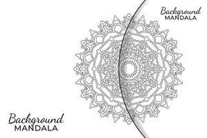 hand getekend Indiase ornament mandala op achtergrondstijl. vector