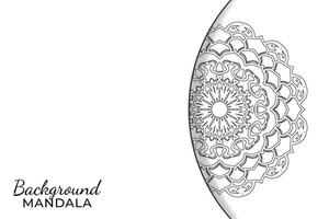 hand getekend Indiase ornament mandala op achtergrondstijl. vector