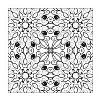 mandala naadloze patroon bloemen ornament. vector