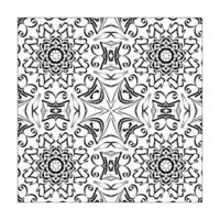 mandala naadloos patroon bloemenornament vector