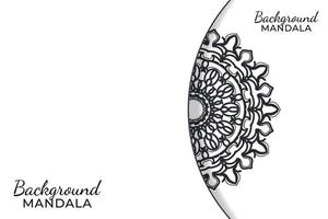 hand getekend Indiase ornament mandala op achtergrondstijl. vector