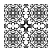 mandala naadloos patroon bloemenornament vector