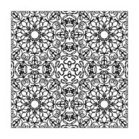 mandala naadloos patroon bloemenornament vector