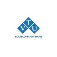 vtu creatieve initialen brief logo concept. vtu brief design.vtu brief logo ontwerp op witte achtergrond. vtu creatieve initialen brief logo concept. vtu-briefontwerp. vector