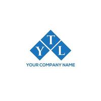 YTL brief logo ontwerp op witte achtergrond. ytl creatieve initialen brief logo concept. ytl-briefontwerp. vector