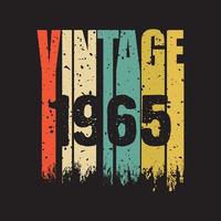 1965 vintage retro t-shirtontwerp, vector