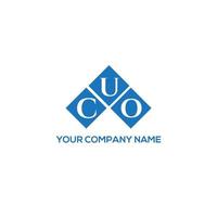 cuo brief logo ontwerp op witte achtergrond. cuo creatieve initialen brief logo concept. cuo brief ontwerp. vector