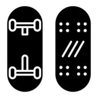 skateboard lijn icoon vector