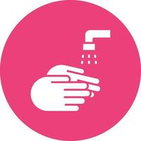handen wassen glyph icon vector