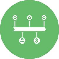 infographic tijdlijn glyph cirkel bakground icon vector