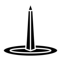 obelisk van buenos aires glyph icon vector