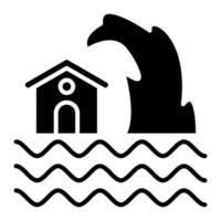 pictogram tsunami-lijn vector