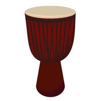 trommels voor kopjes. trommel voor een kom, darbuka, dumbek, dumbek, tablet vector stock illustratie. een percussie-instrument dat in het Midden-Oosten wordt gebruikt. qatar, koeweit, libanon. In Noord-Afrika.