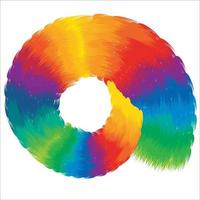 abstracte kleurrijke penseelstreek achtergrondelement. vector