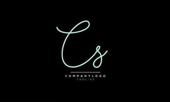 alfabet letters initialen monogram logo cs, cs initiaal, cs letter vector