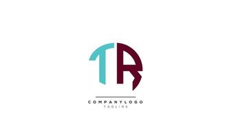 alfabet letters initialen monogram logo tr, tr initiaal, tr letter vector