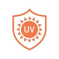 uva uvb controle voor de huid. SPF zonbeschermingspictogrammen voor zonnebrandcrèmeverpakkingen. vector